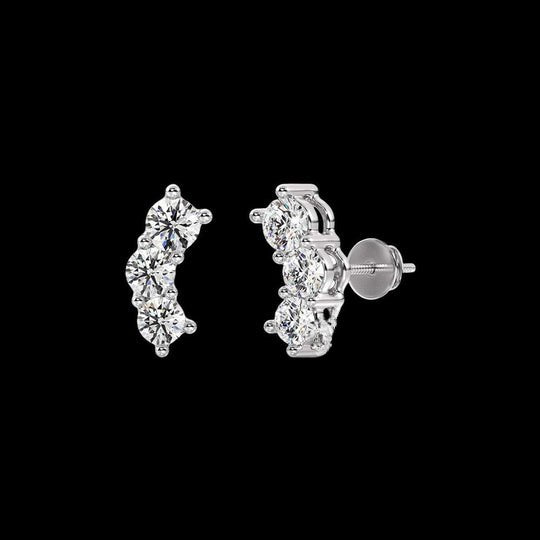 0.40ct Moissanite Stud Earrings For Women