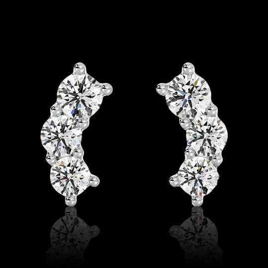 0.40ct Moissanite Stud Earrings For Women