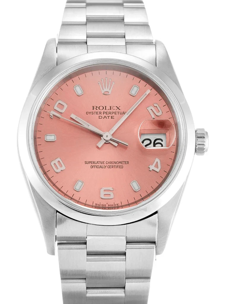 RlxDate Salmon Dial