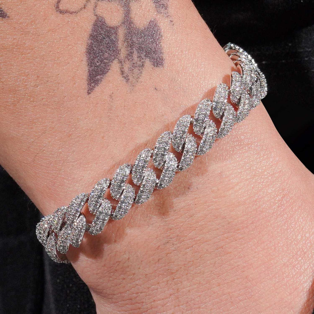 10MM VVS Miami Cuban Link Bracelet 14K Gold