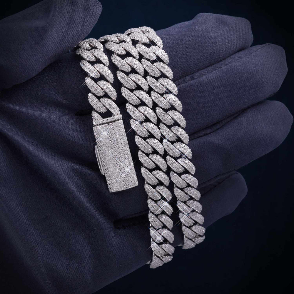 10MM VVS Miami Cuban Link Chain 14K Gold