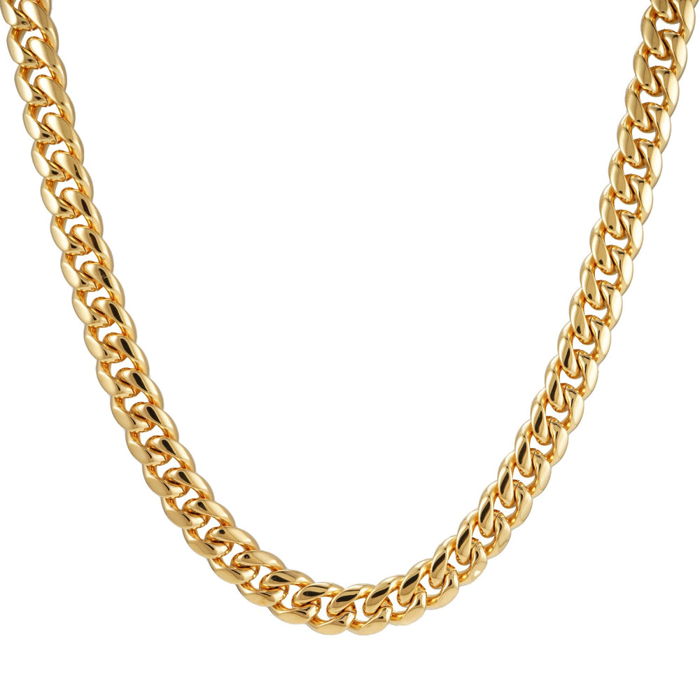 10MM Cuban Link Chain 14K Gold