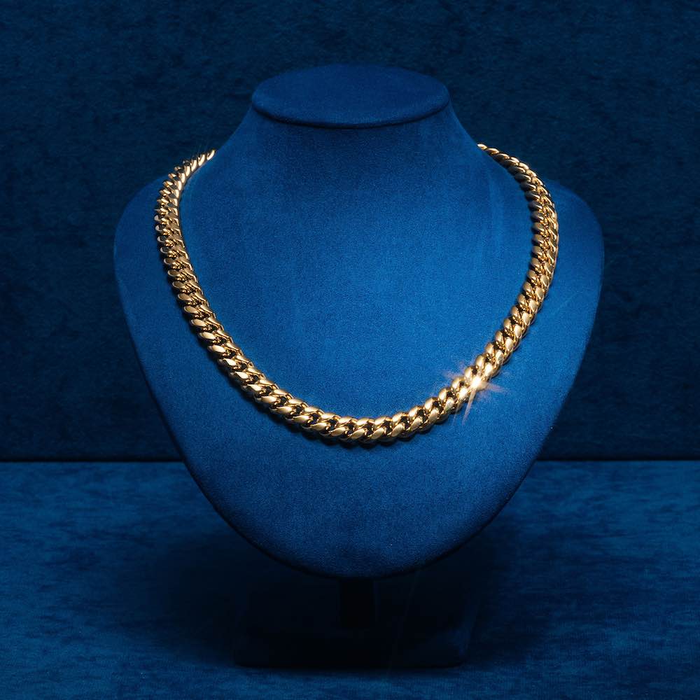 10MM Cuban Link Chain 14K Gold