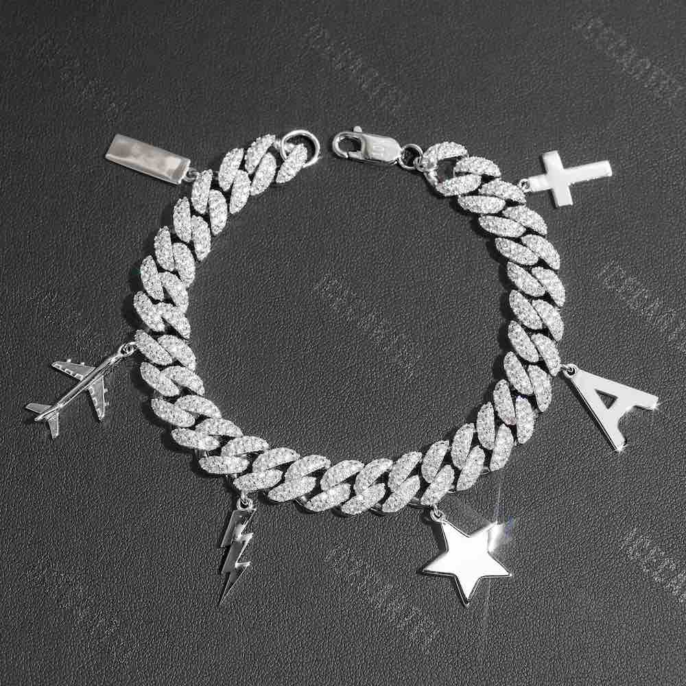 10MM Iced Out Custom Miami Cuban Link Bracelet 14K Gold