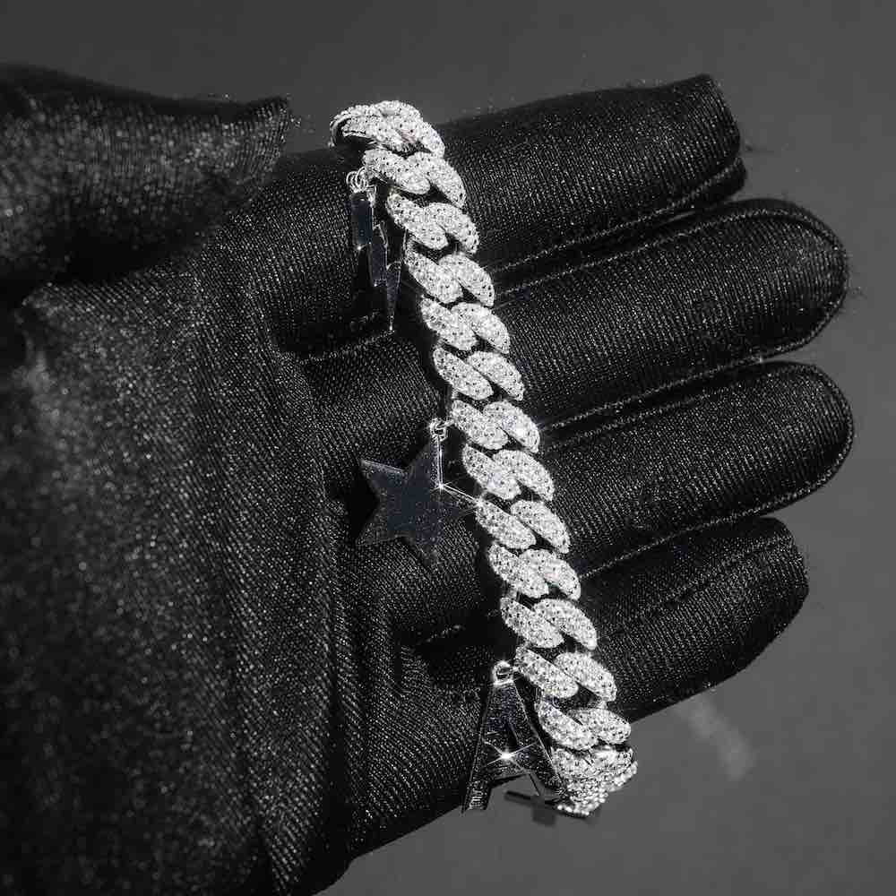 10MM Iced Out Custom Miami Cuban Link Bracelet 14K Gold