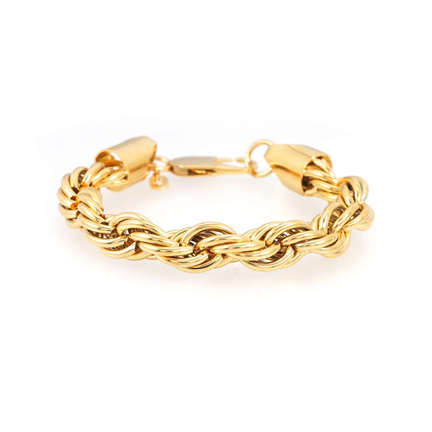 10MM Rope Bracelet 14K Gold