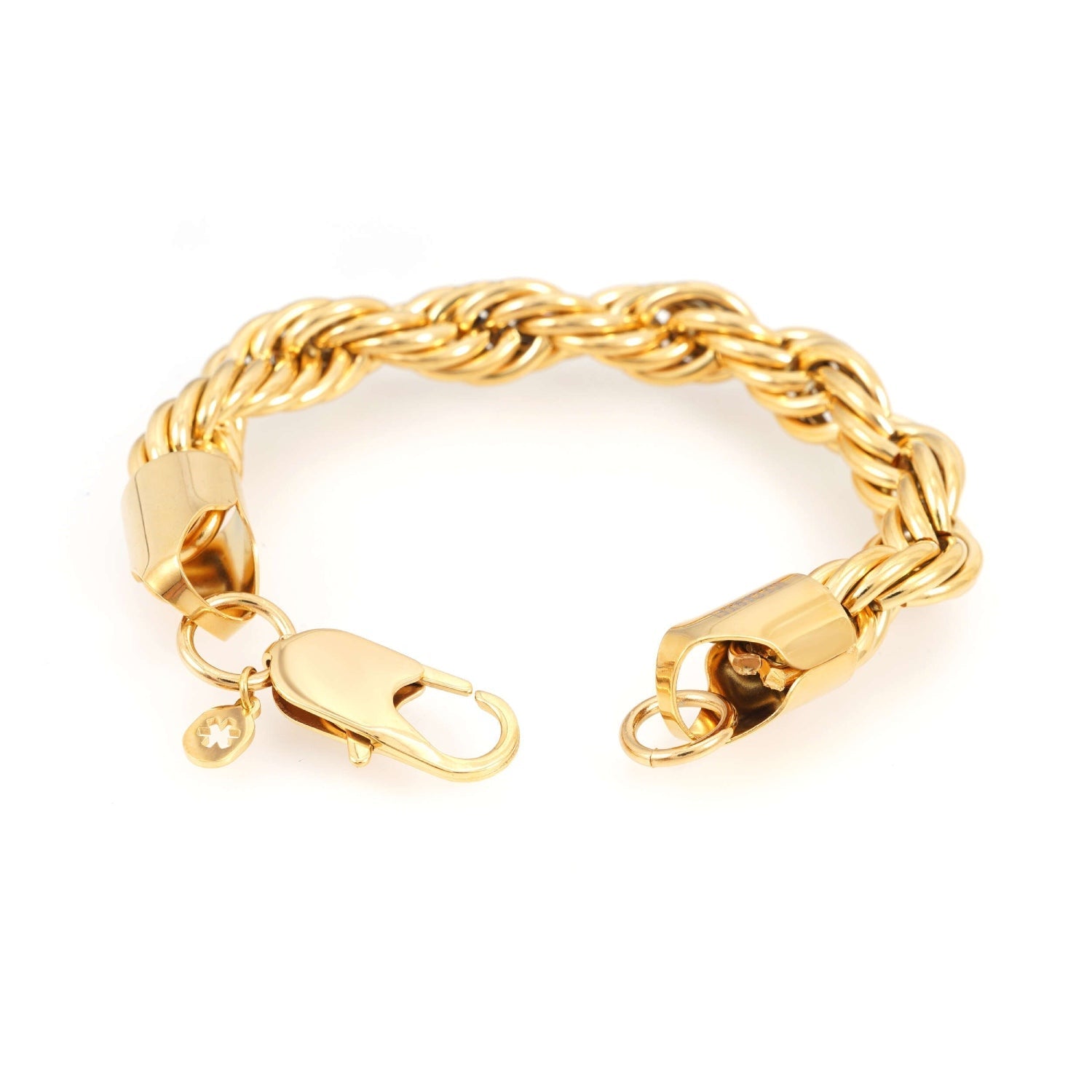10MM Rope Bracelet 14K Gold