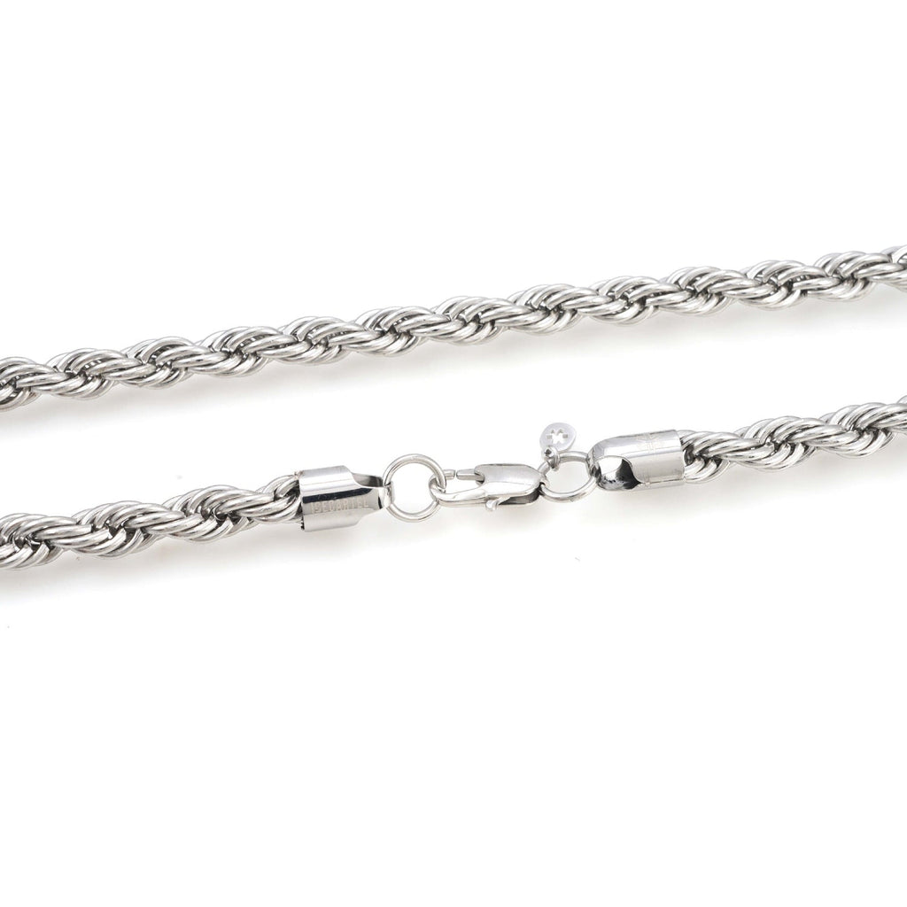 10MM Rope Chain Silver