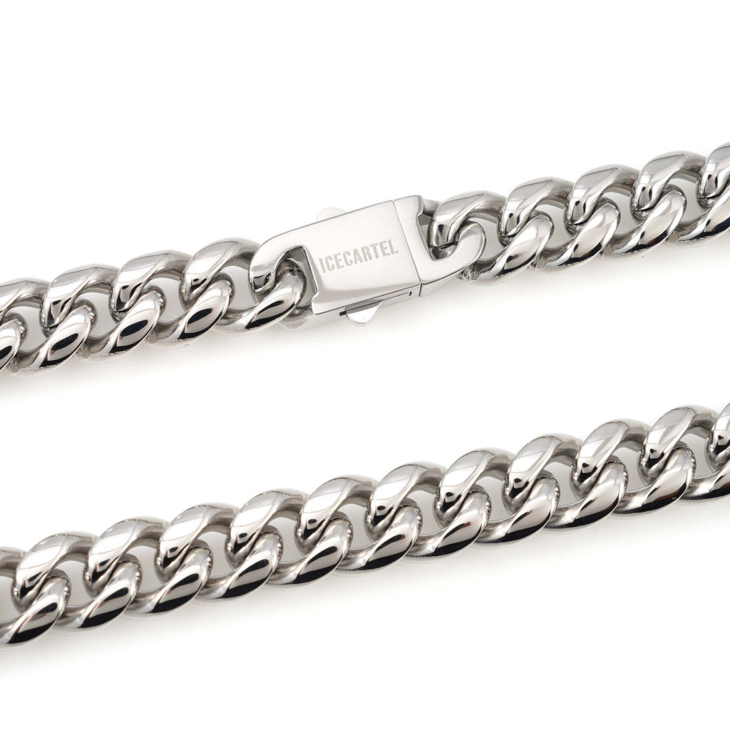 12MM Cuban Link Chain Silver