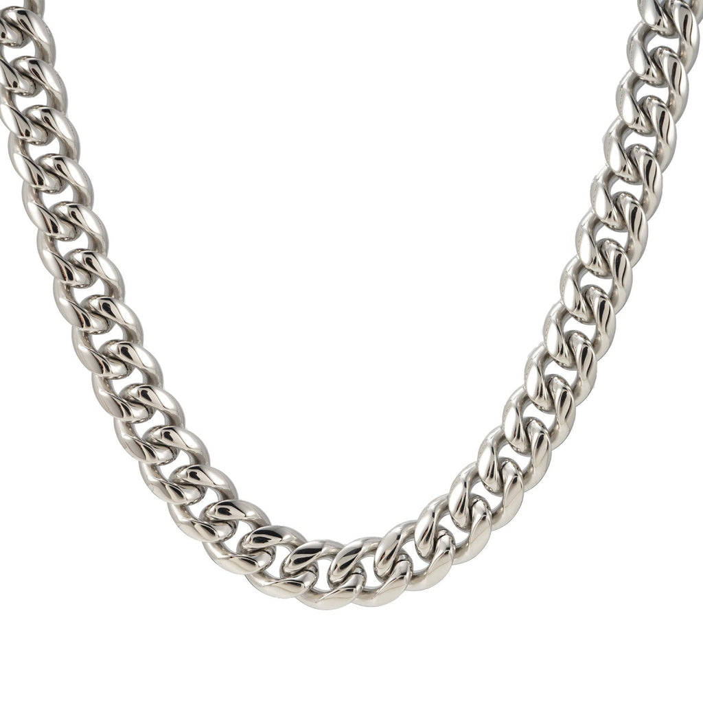 12MM Cuban Link Chain Silver