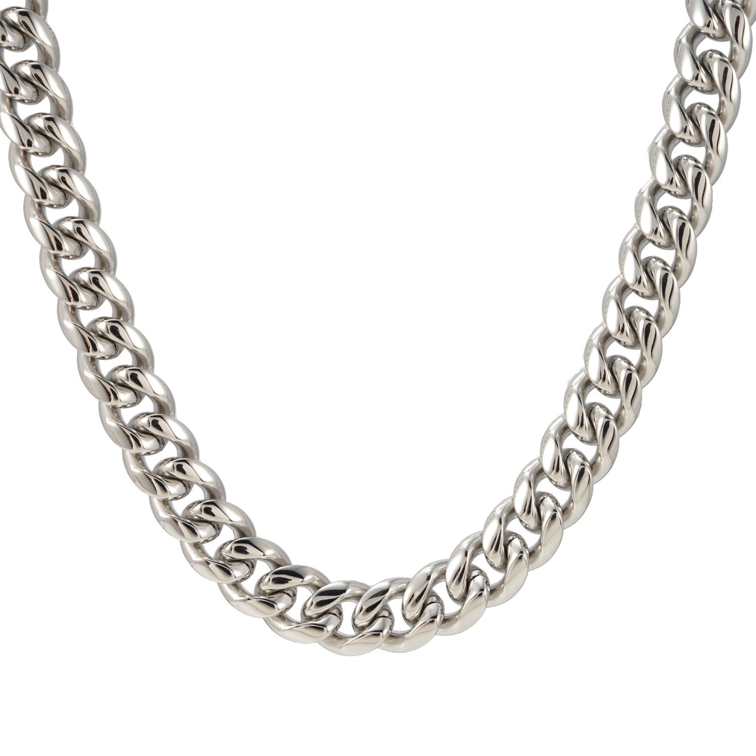 12MM Cuban Link Chain Silver