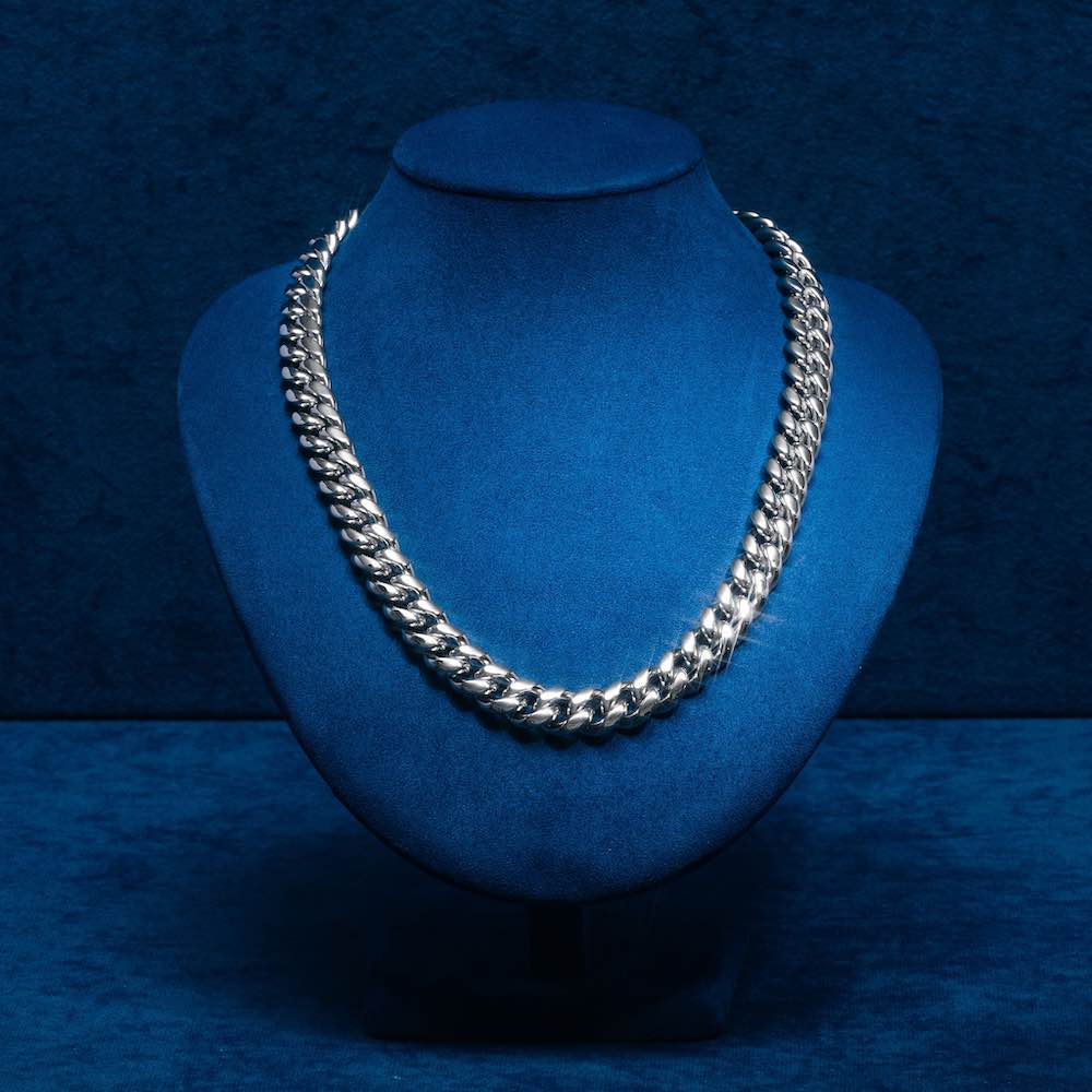 12MM Cuban Link Chain Silver