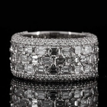 Bulky Fabulous Moissanite Diamond Iced Out Hip Hop Ring