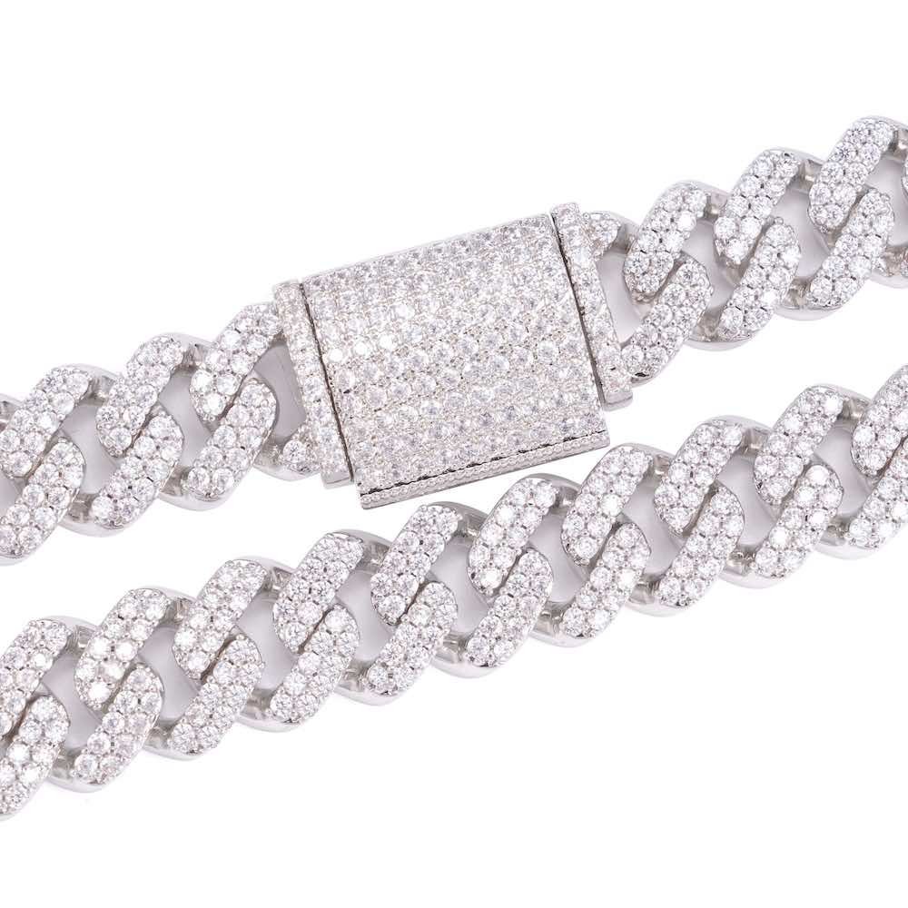 13MM Diamond Cuban Link Chain 14K Solid Gold
