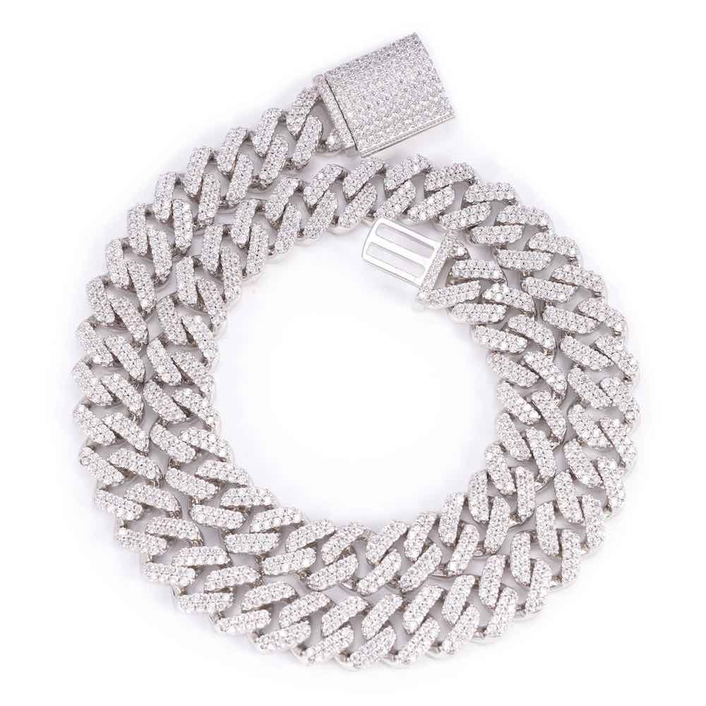13MM Diamond Cuban Link Chain 14K Solid Gold