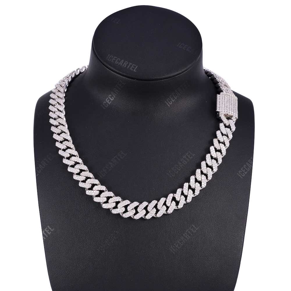 13MM Diamond Cuban Link Chain 14K Solid Gold