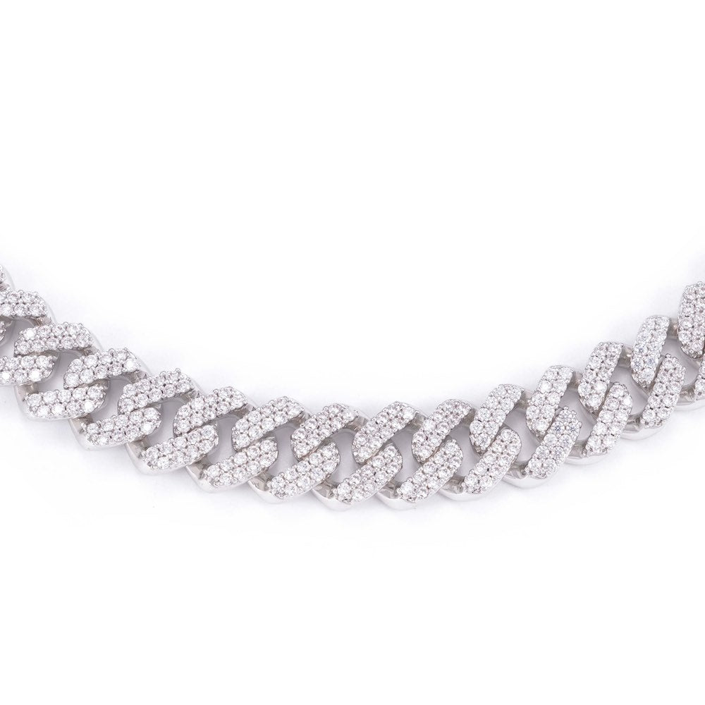 13MM Diamond Cuban Link Chain 14K Solid Gold