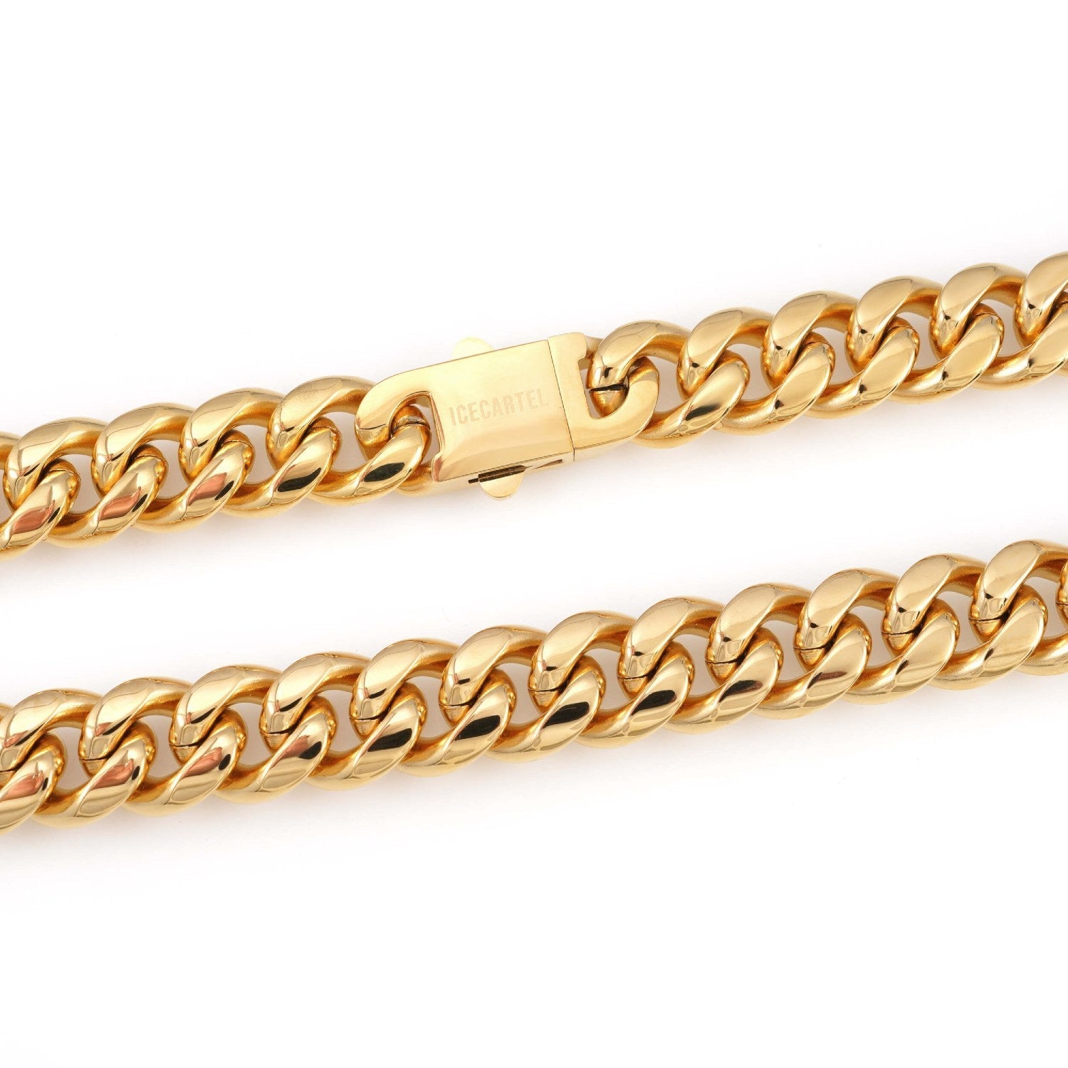 14MM Cuban Link Chain 14K Gold