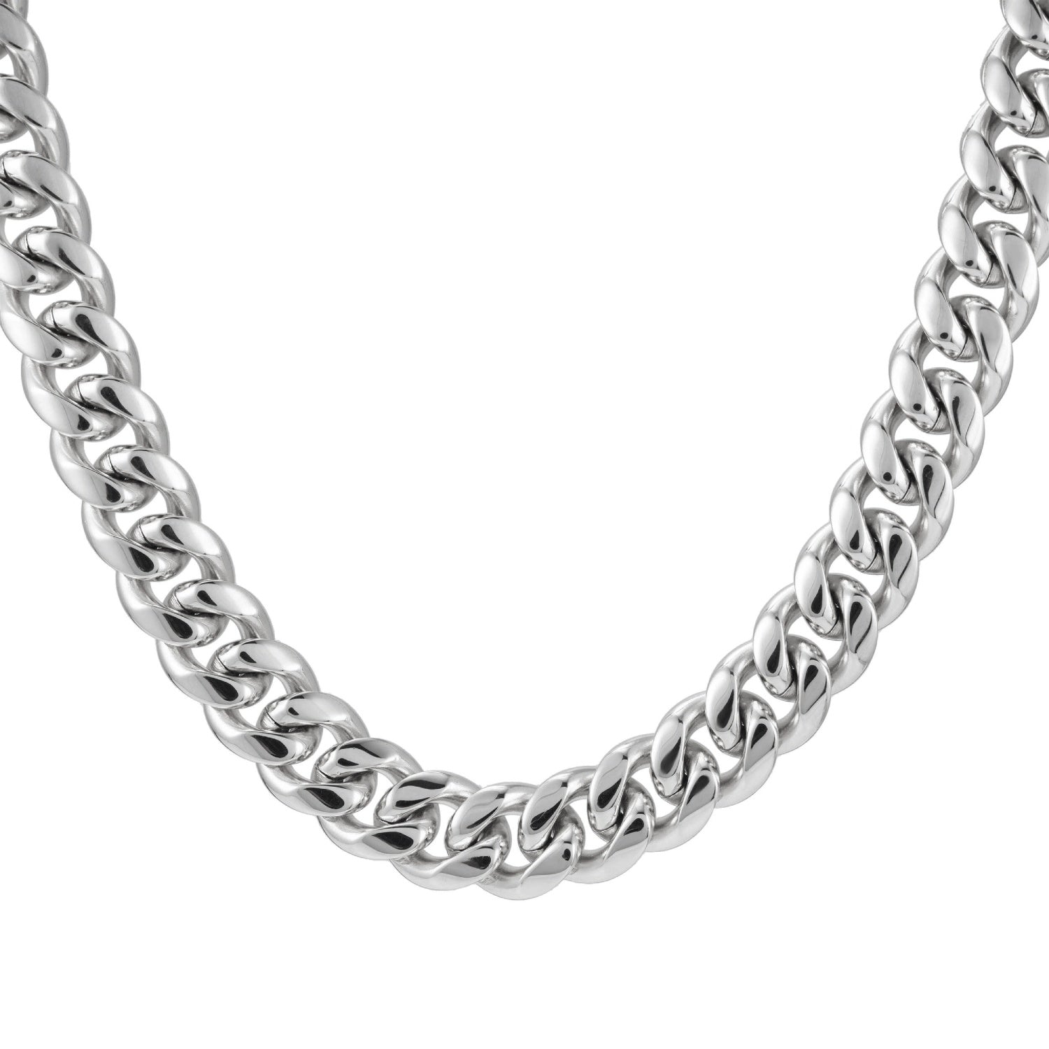 14MM Cuban Link Chain Silver