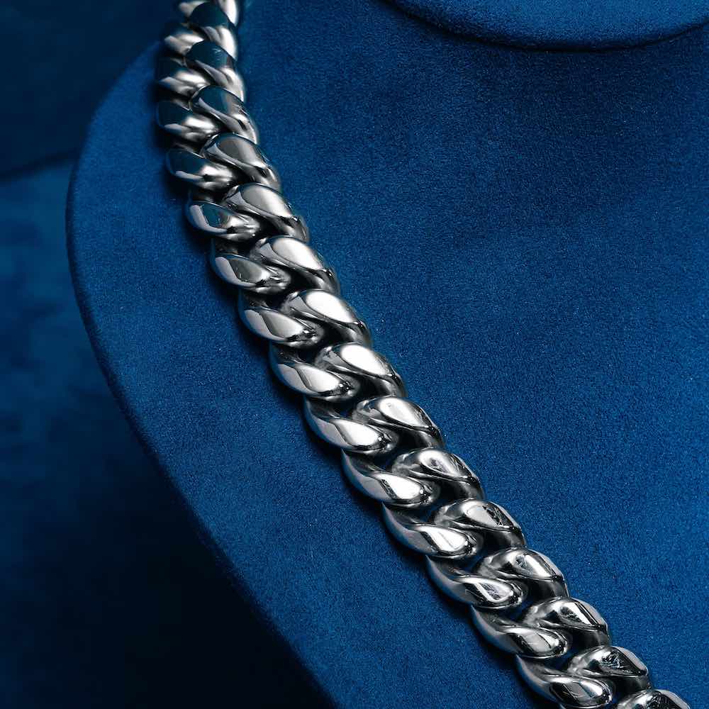 14MM Cuban Link Chain Silver