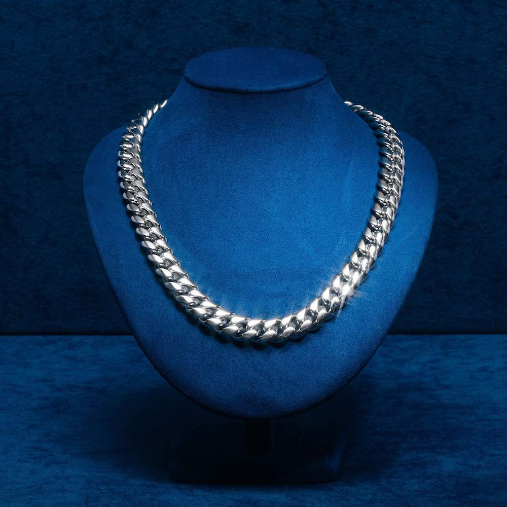 14MM Cuban Link Chain Silver