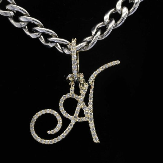 Custom Fabulous A Moissanite Round Diamond Bust Down Hip Hop Pendant