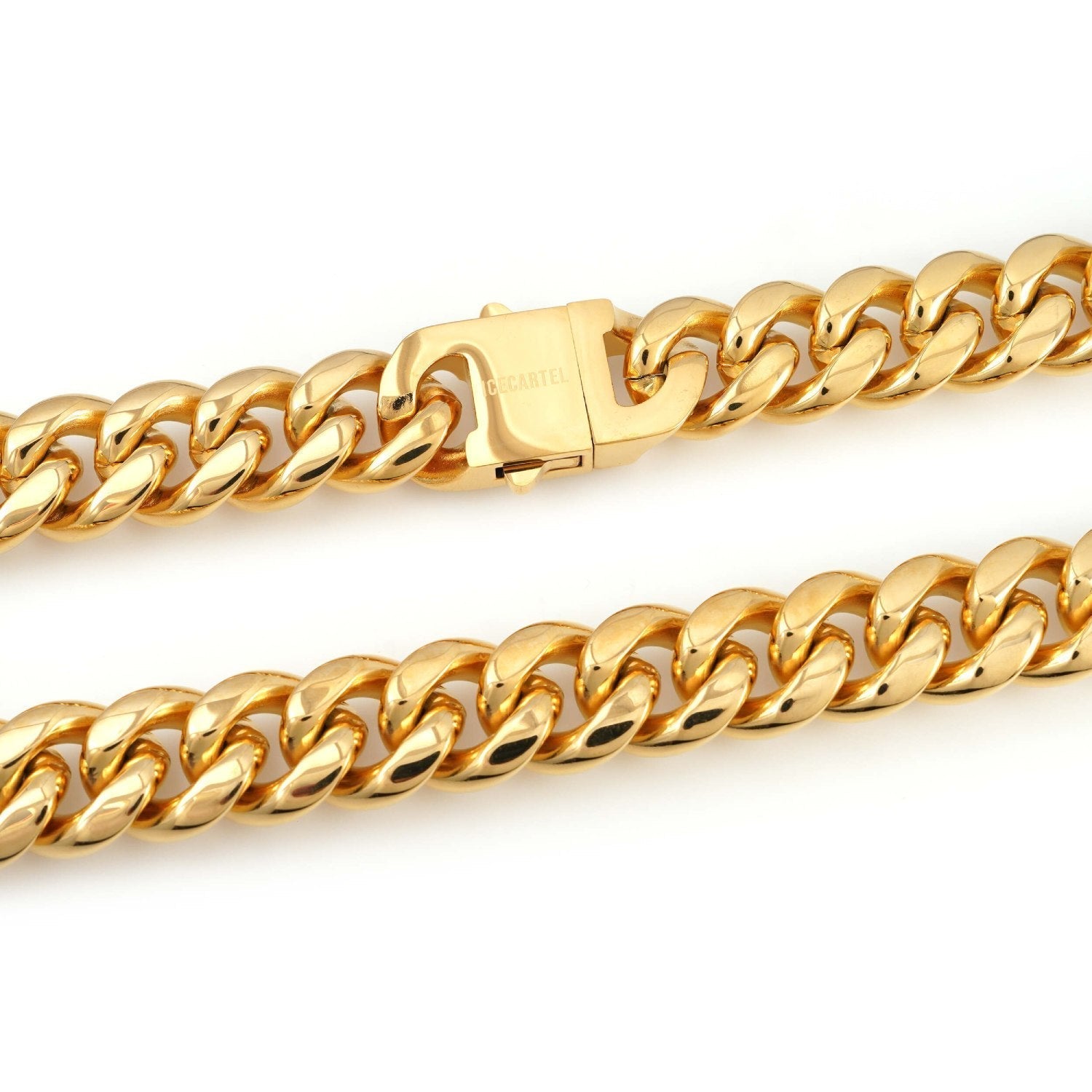 18MM Cuban Link Chain 14K Gold