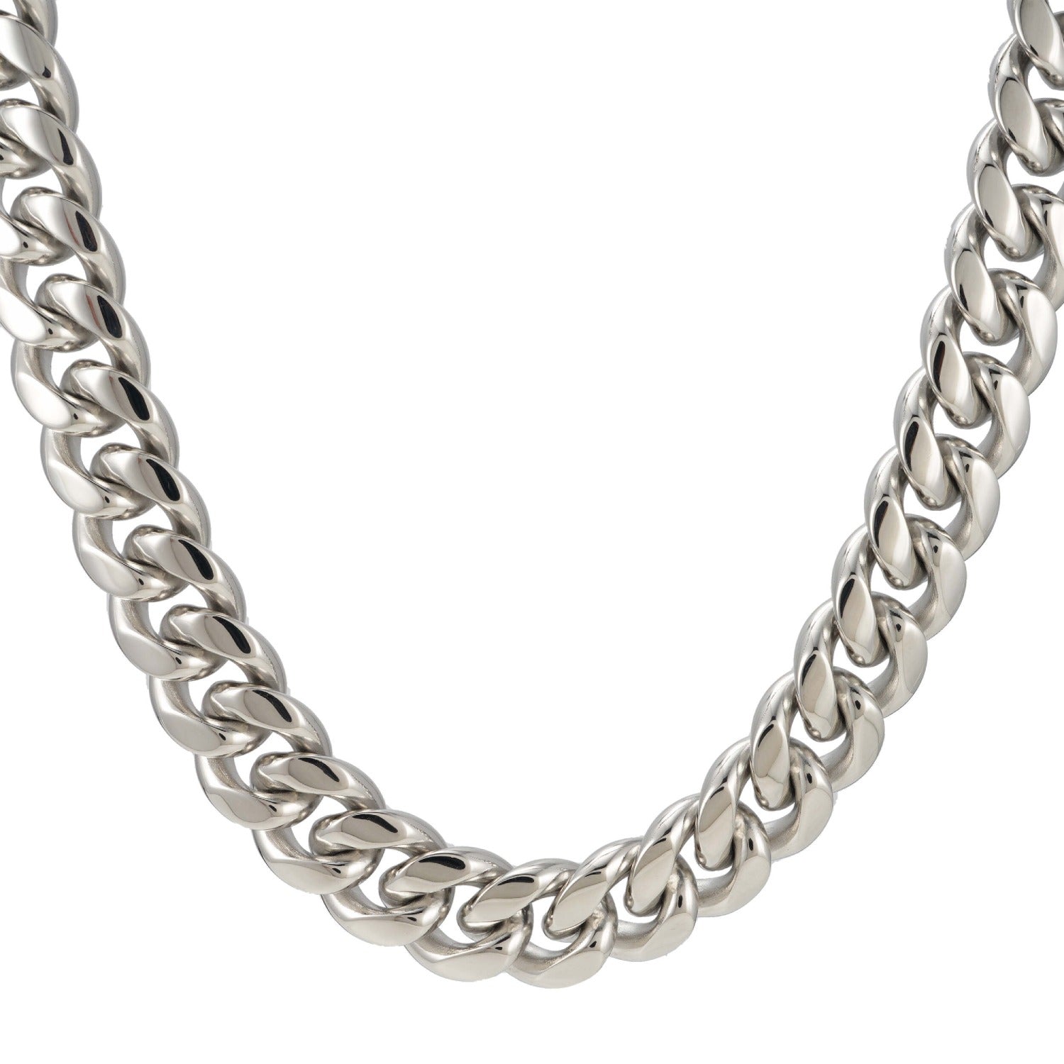 18MM Cuban Link Chain Silver