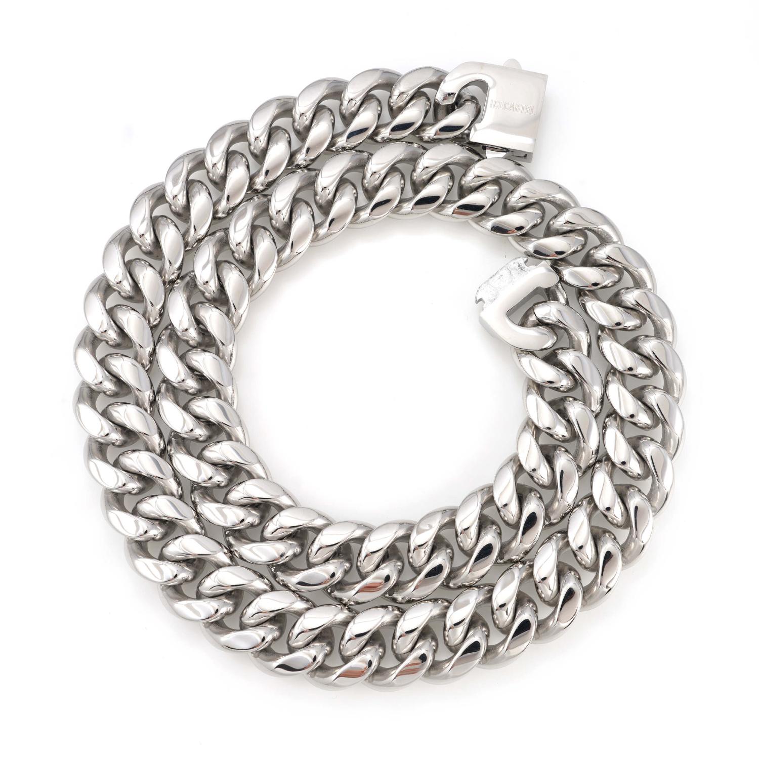 18MM Cuban Link Chain Silver