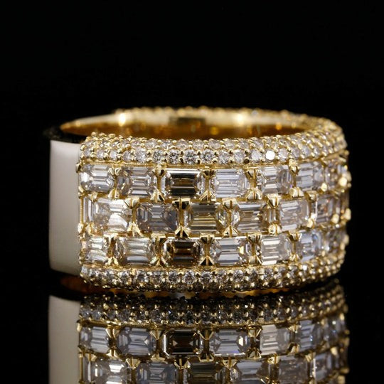 Bulky Fabulous Moissanite Diamond Iced Out Hip Hop Ring