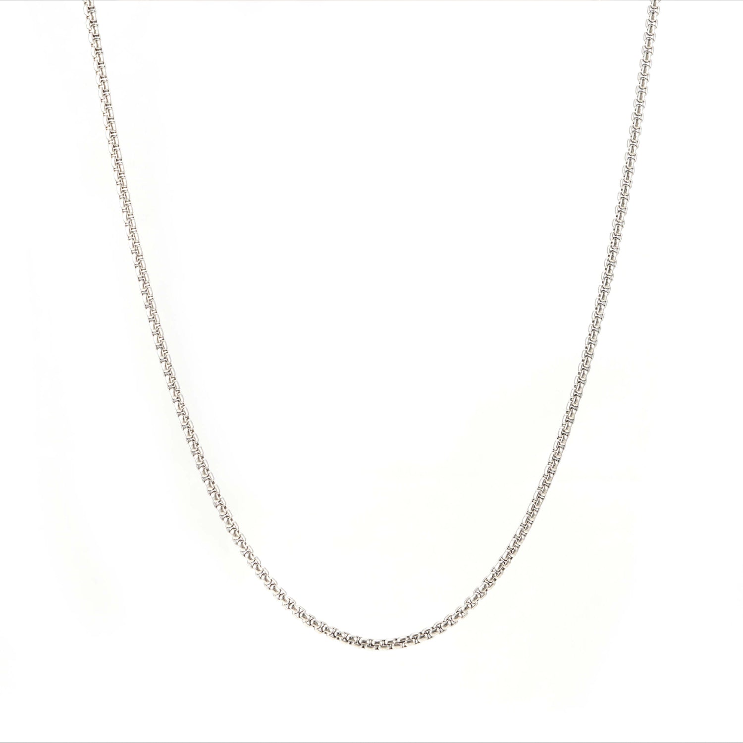 2MM Box Link Chain Silver