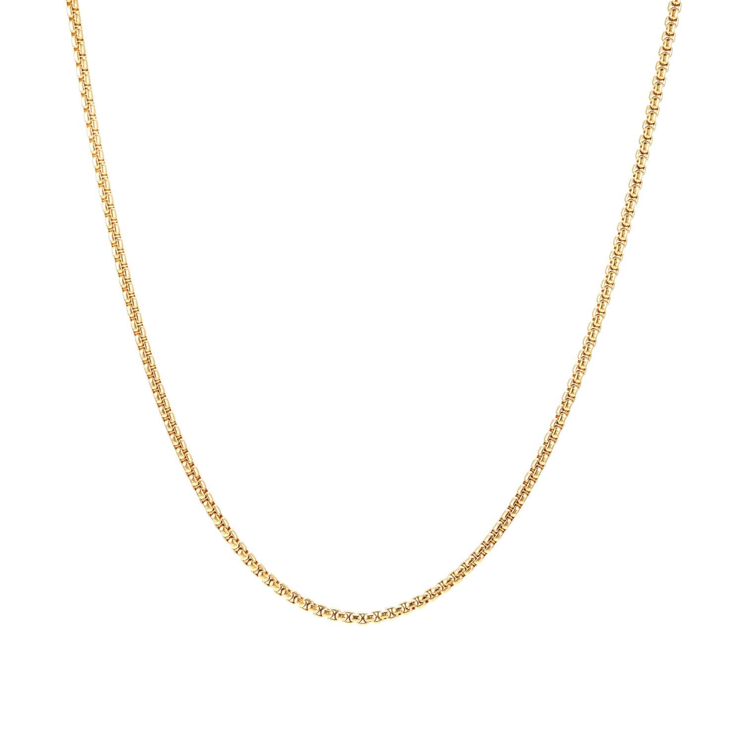 2MM Box Link Chain 14K Gold