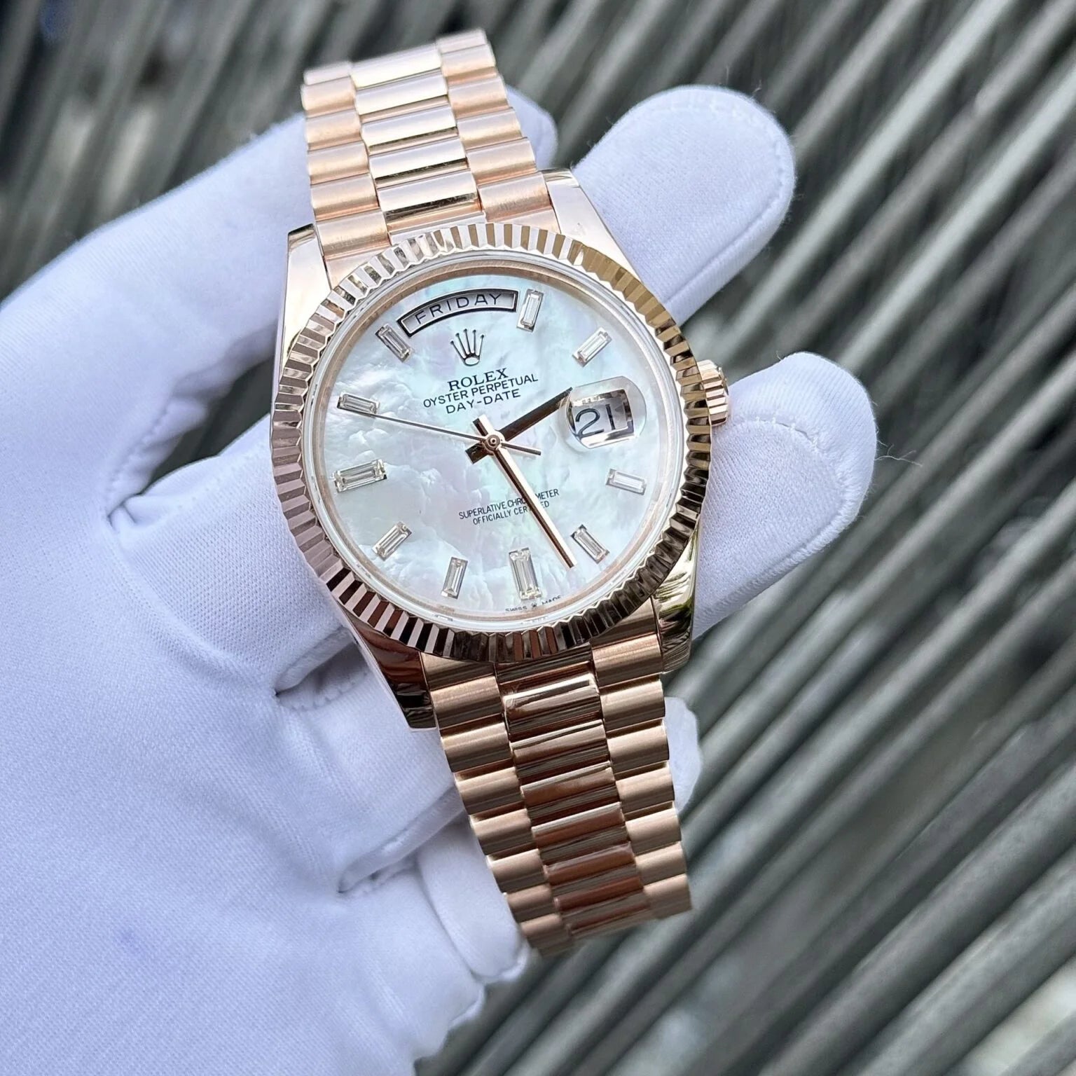 Super-clone Rolex Day-Date (Rose Tone)