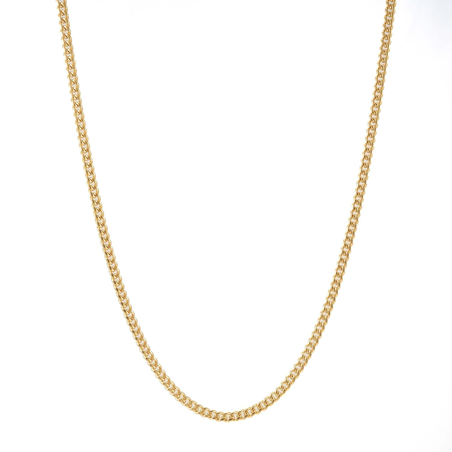 3MM Cuban Link Chain 14K Gold