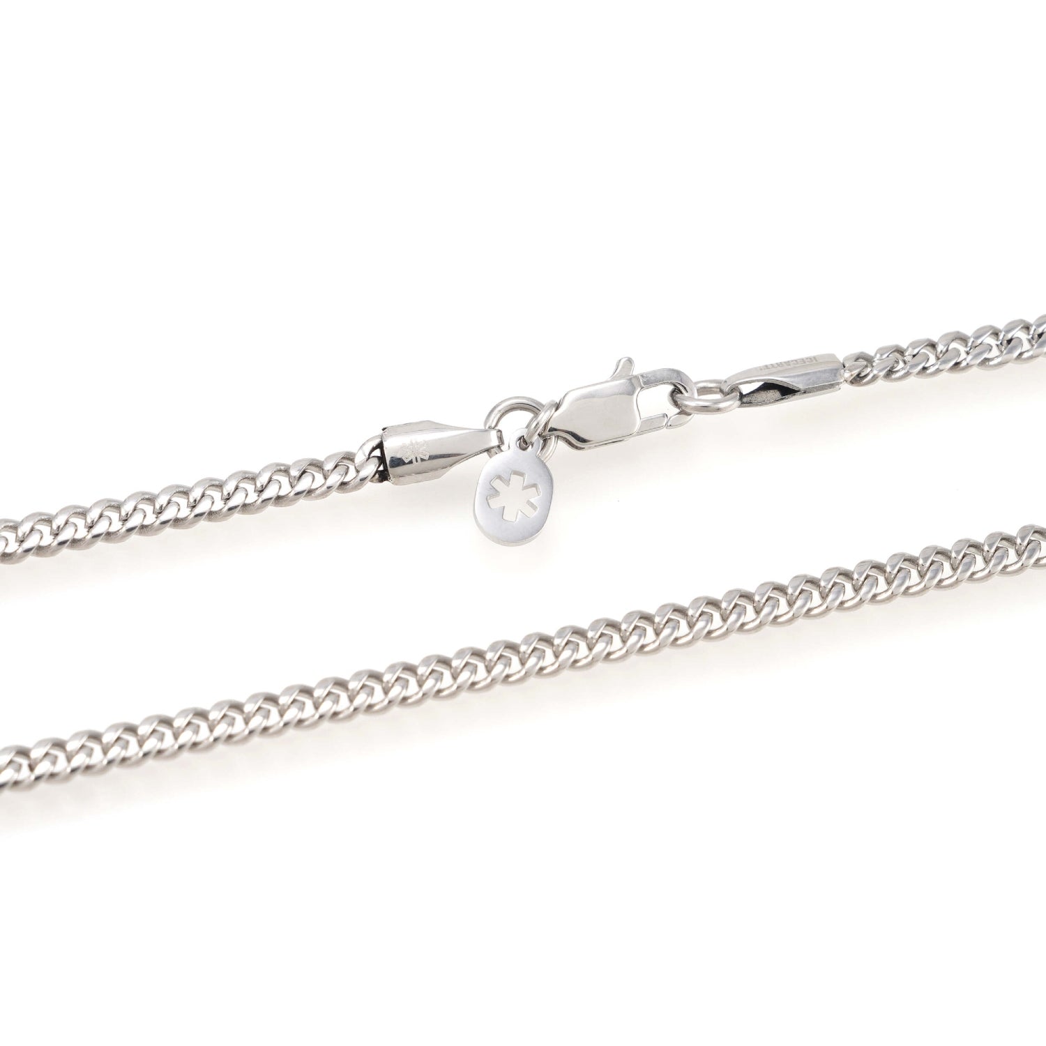 3MM Cuban Link Chain and Bracelet Bundle Silver