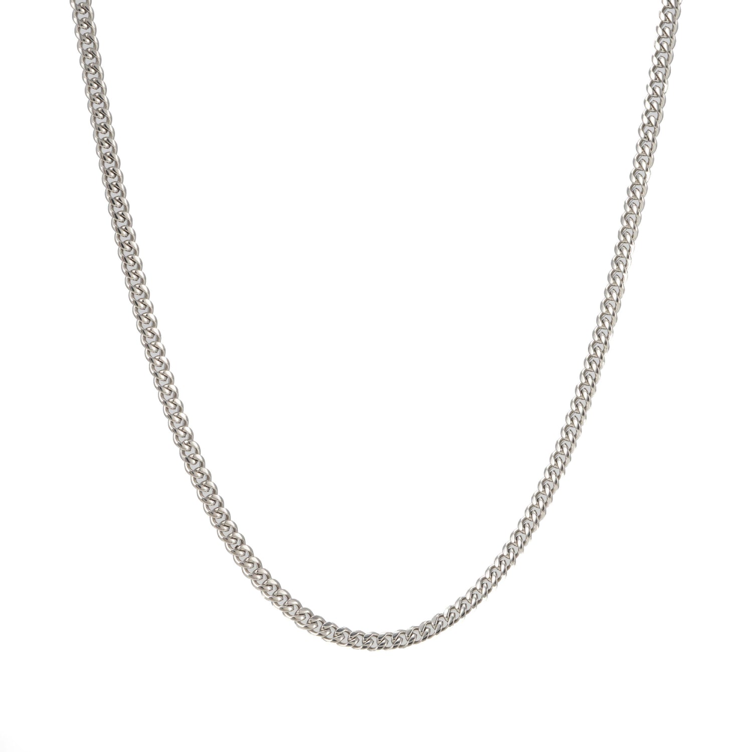 3MM Cuban Link Chain Silver
