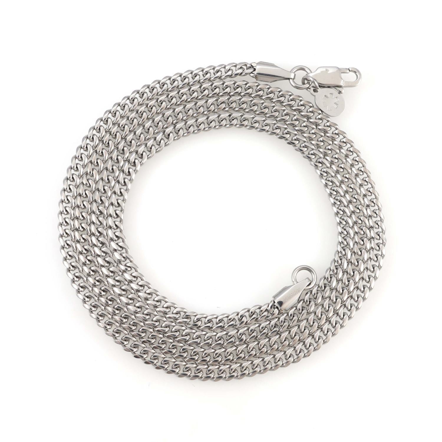 3MM Cuban Link Chain Silver