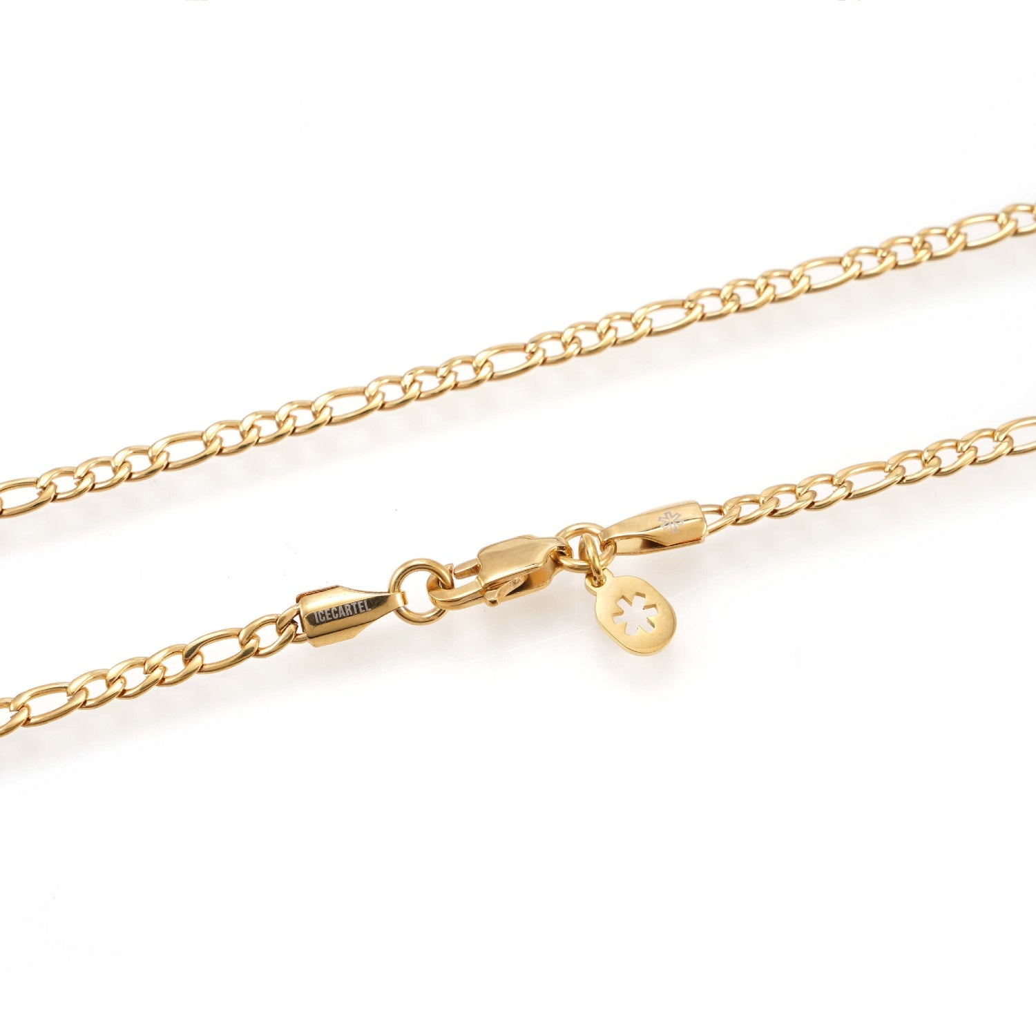 3MM Figaro Chain 14K Gold