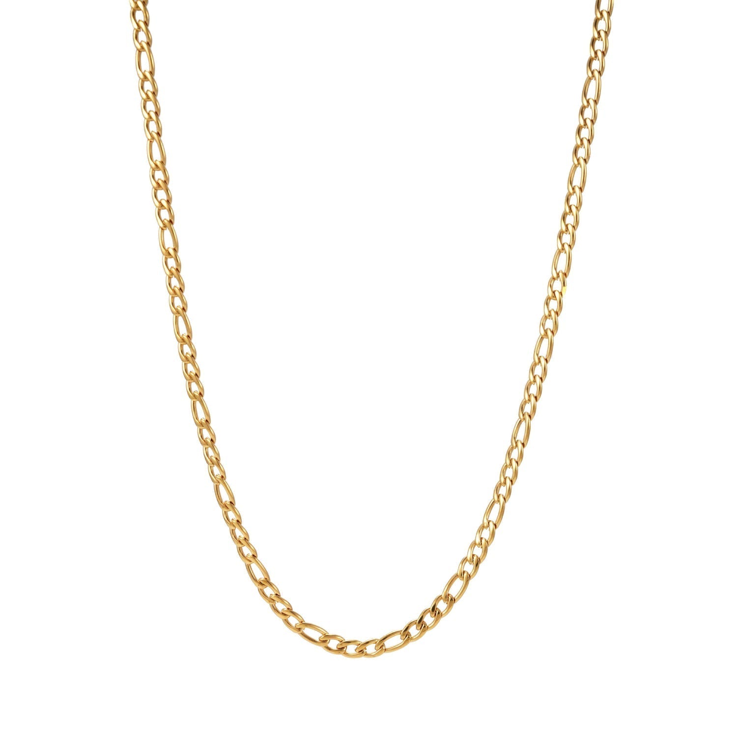 3MM Figaro Chain 14K Gold
