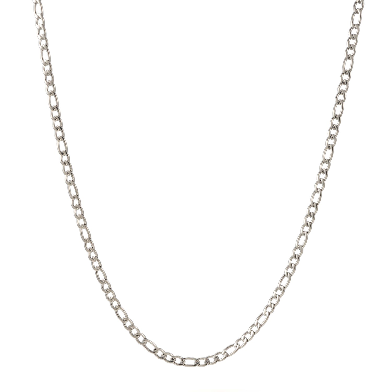 3MM Figaro Chain Silver