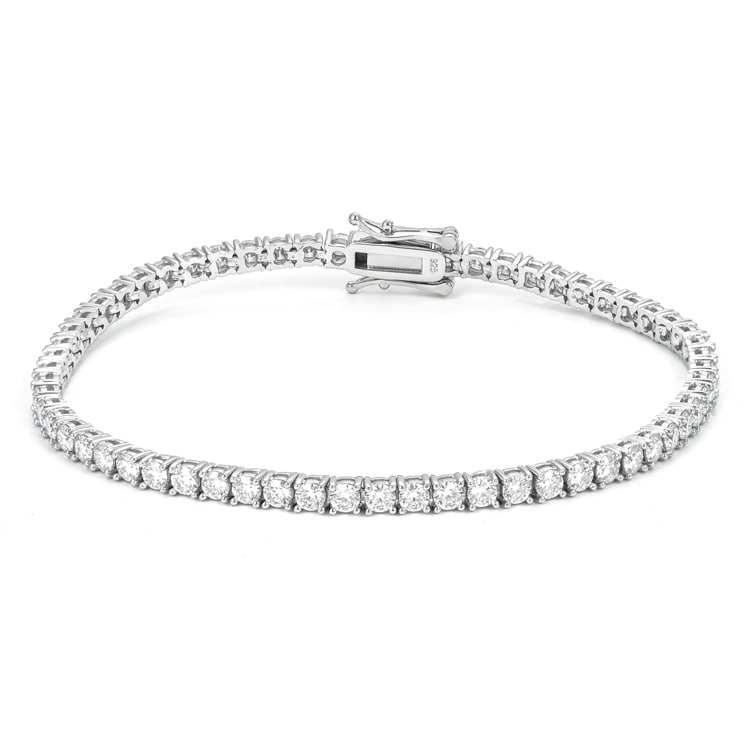 3MM Iced Out Tennis Bracelet 14K Gold