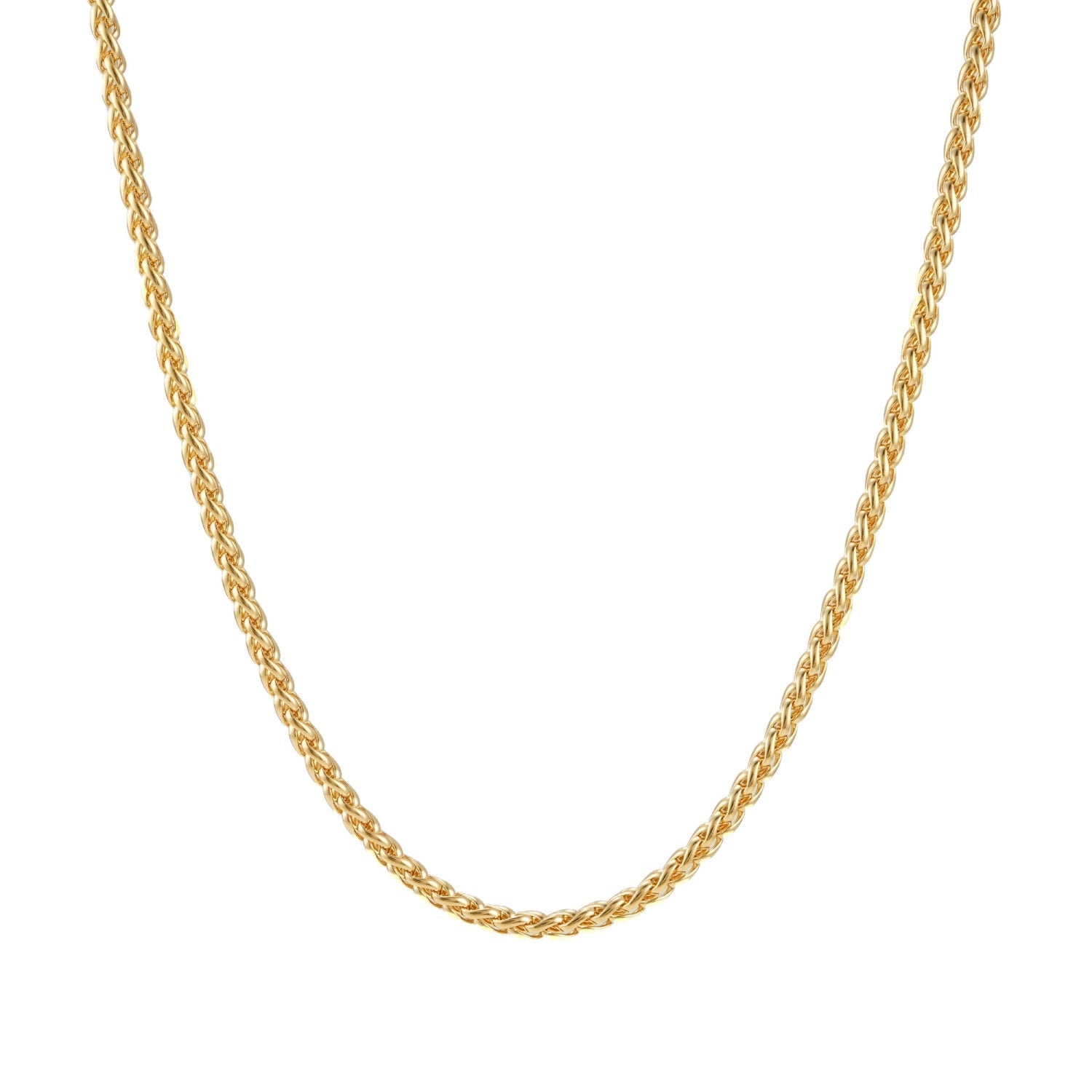 3MM Wheat Link Chain 14K Gold