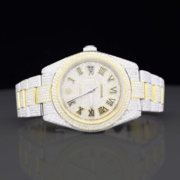 Stylish Full Body Rolex Iced Out Moissanite Watch For Men