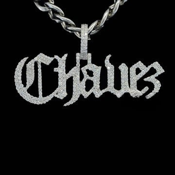 Custom Chavez Name Moissanite Diamond Hip Hop Iced Out Pendant Rapper