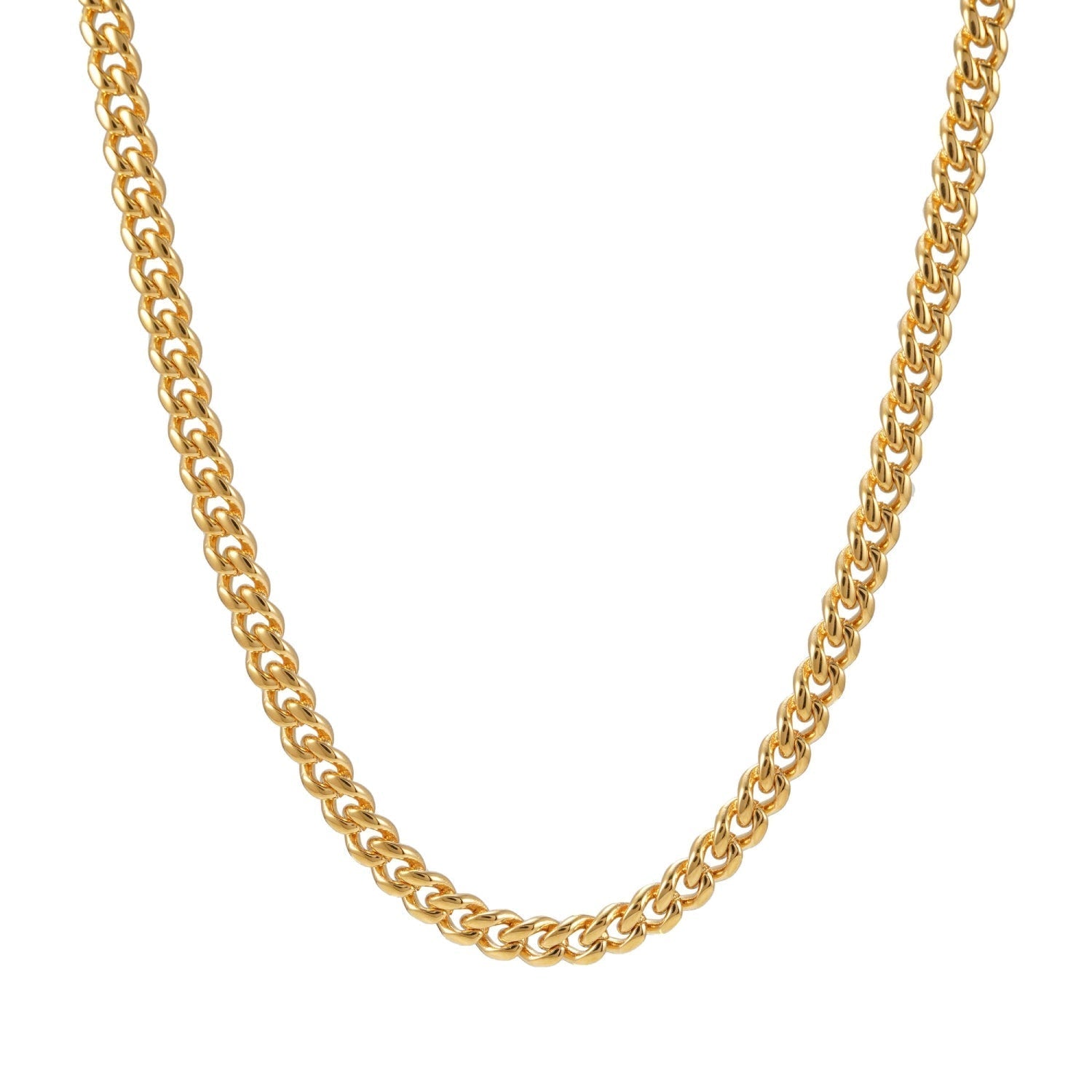 4MM Cuban Link Chain 14K Gold