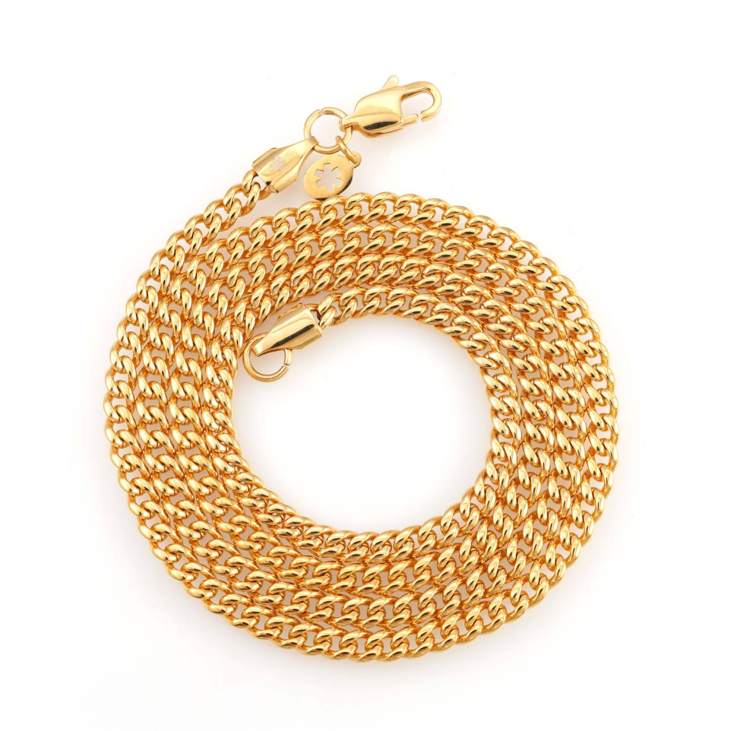 4MM Cuban Link Chain 14K Gold