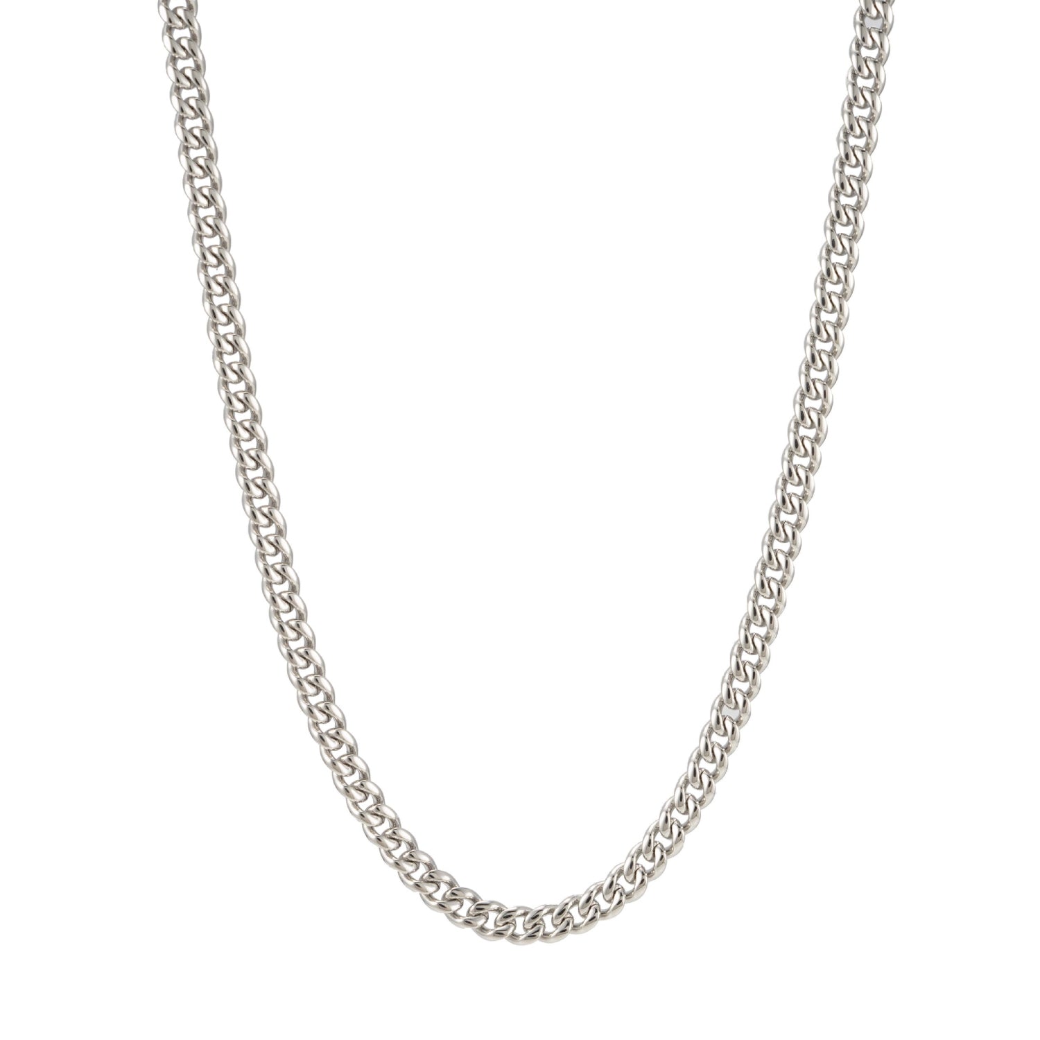 4MM Cuban Link Chain Silver