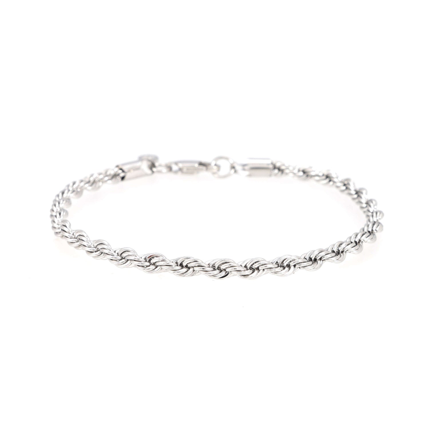 4MM Rope Bracelet Silver