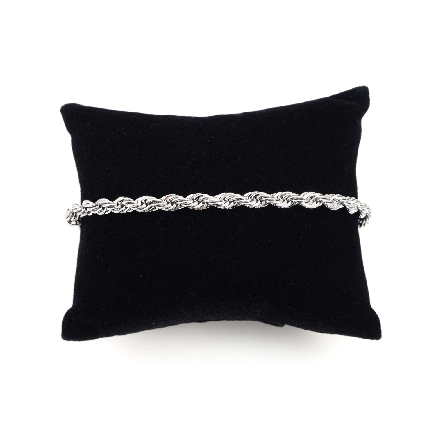 4MM Rope Bracelet Silver