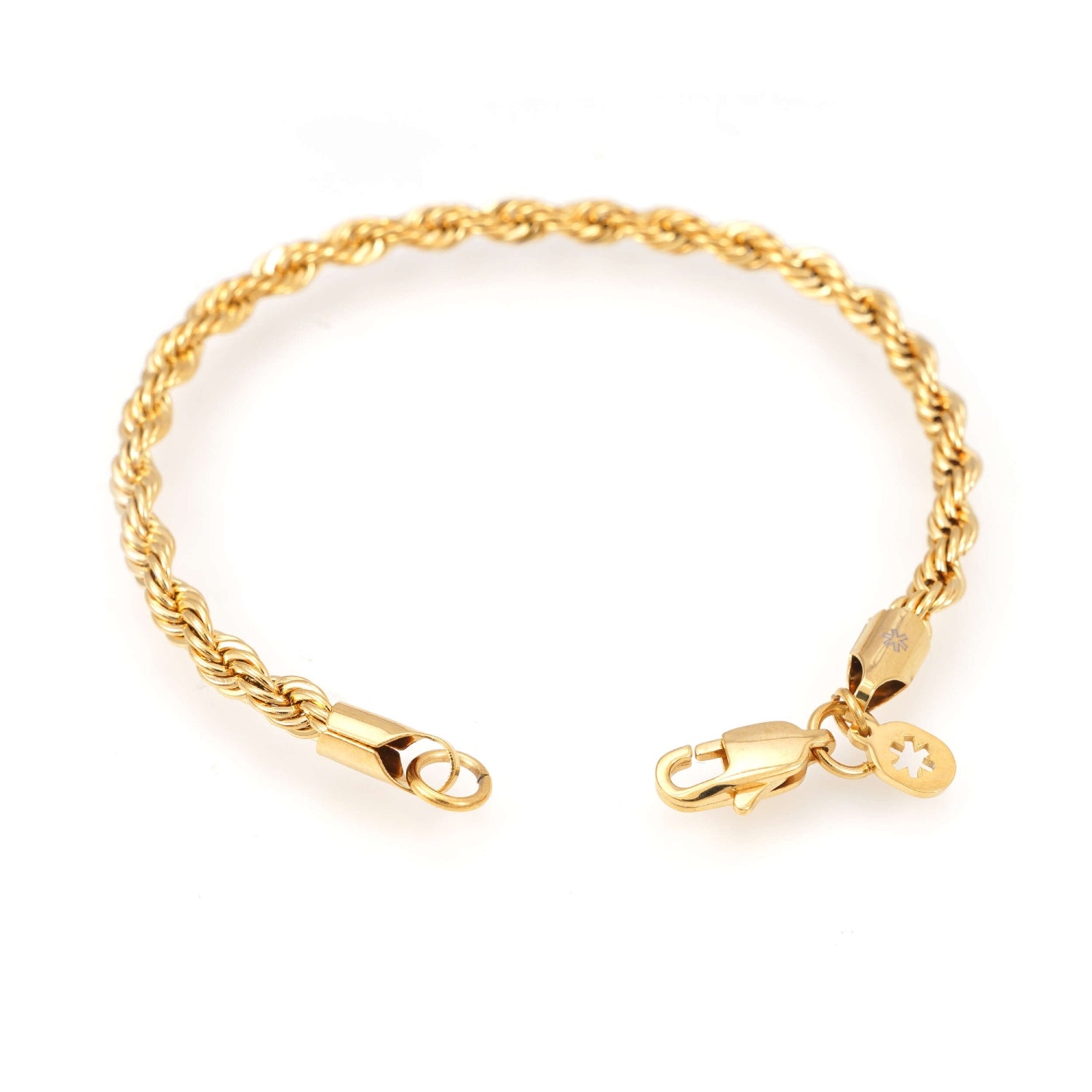 4MM Rope Bracelet 14K Gold